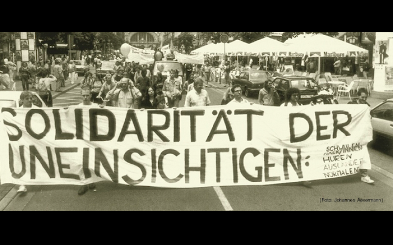 Demonstration "Solidarität der Uneinsichtigen" in Frankfurt/Main