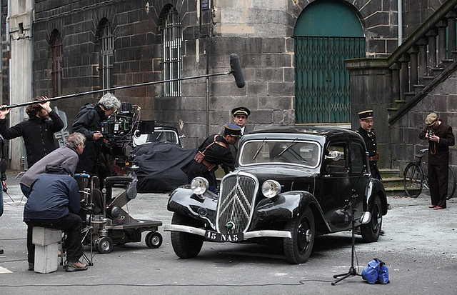 Dreharbeiten zu einem historischen Fernsehfilm in Clermont-Ferrand