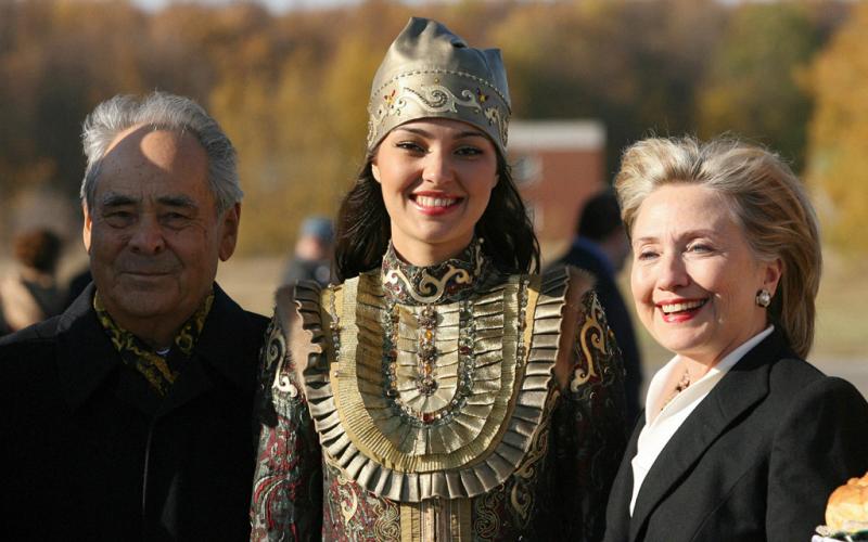 U.S. Secretary of State Hillary Clinton Besuch in Tatarstan vom 14 October 2009