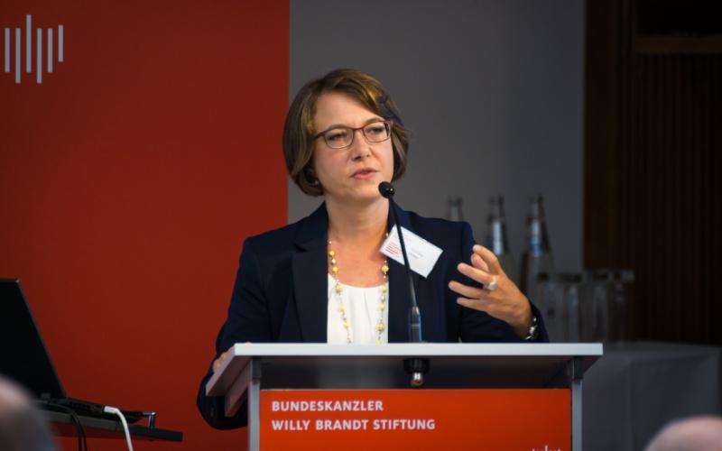 Martina Steber auf der Konferenz „Wir wollen mehr Demokratie wagen“ – Antriebskräfte, Realität und Mythos eines Versprechens, © Philipp Jester, BWBS