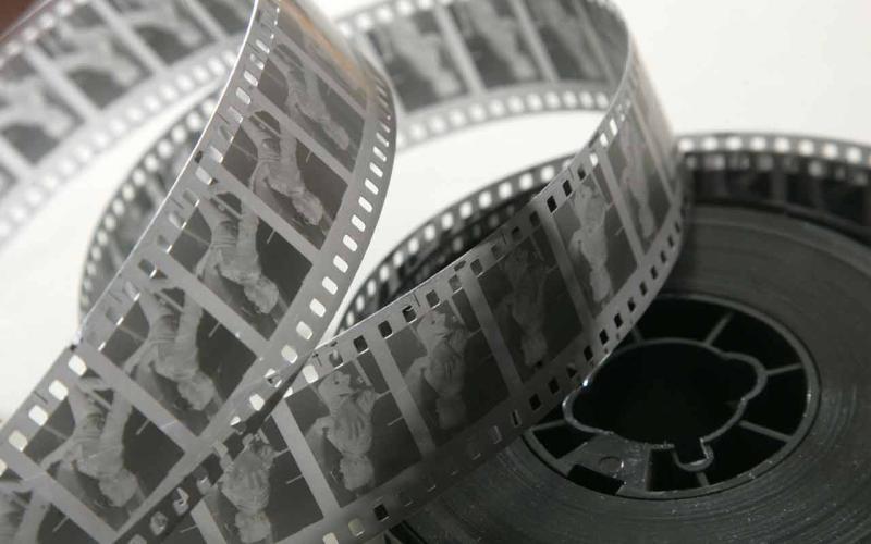 35-mm black&white movie film negative stock