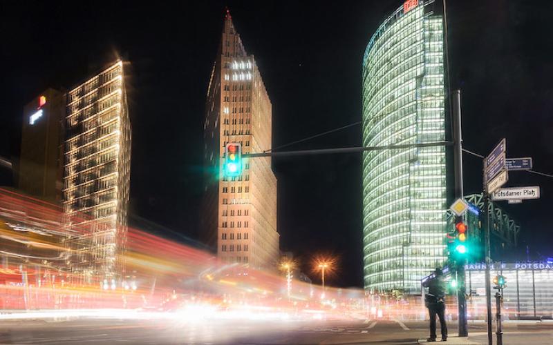 Langzeitbelichtung Berlin, Potsdamer Platz