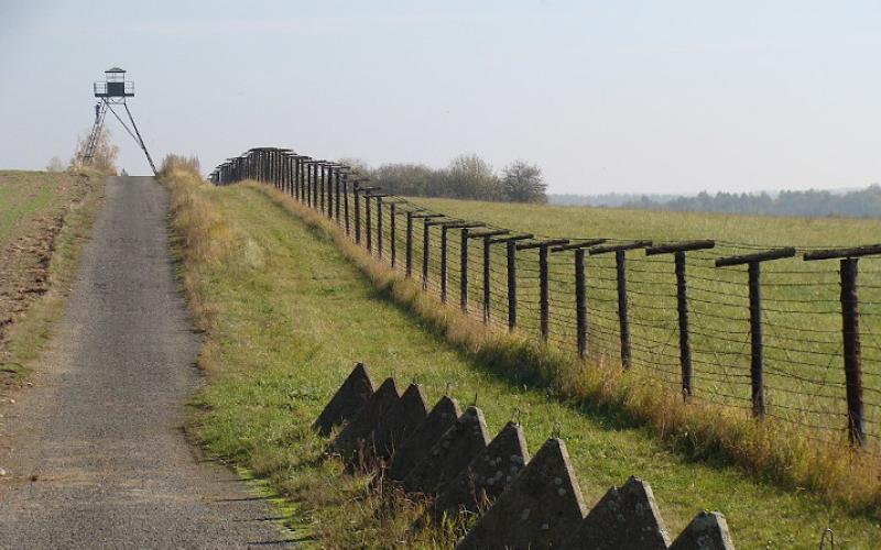 Grenzzaun nahe Cizov (Zaisa), Tschechien