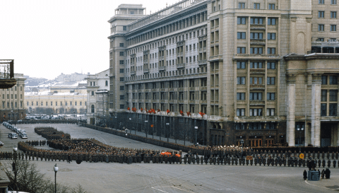 Trauerzug zu Stalins Begräbnis