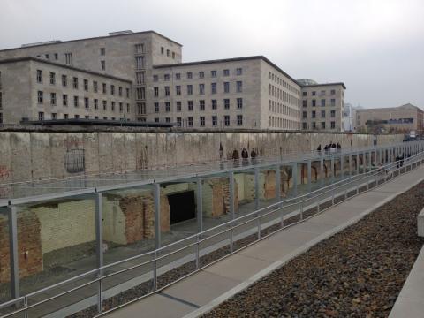 Blick auf das Gelände der "Topographie des Terrors"