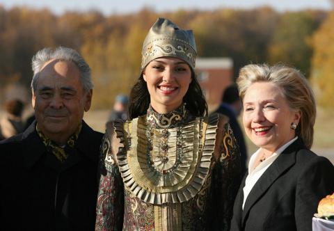 U.S. Secretary of State Hillary Clinton Besuch in Tatarstan vom 14 October 2009