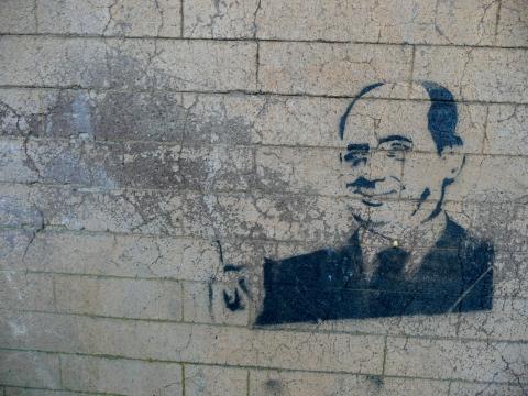 Stencil von Berlusconi in Rom