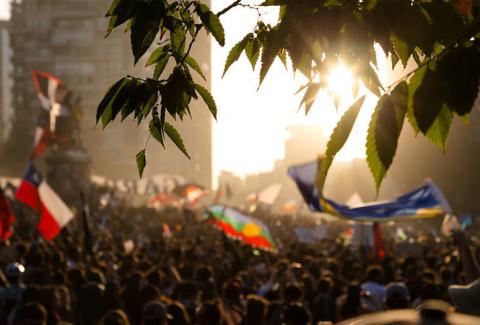 Santiago de Chile, Plaza de la Dignidad, 6. Dezember 2019