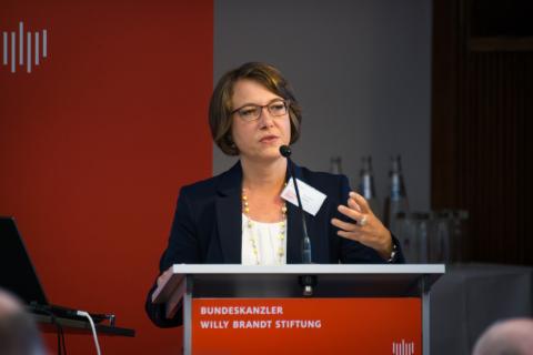 Martina Steber auf der Konferenz „Wir wollen mehr Demokratie wagen“ – Antriebskräfte, Realität und Mythos eines Versprechens, © Philipp Jester, BWBS