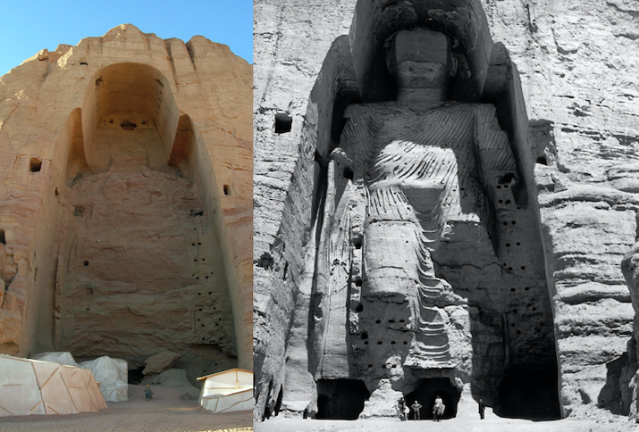 Die Buddha-Statuen von Bamiyan sind wohl das bekannteste Beispiel für die Zerstörung des Weltkulturerbes durch Krieg und Terror. Sie gehörten zum UNESCO Kulturerbe und wurden im Jahr 2001 von den Taliban zerstört.